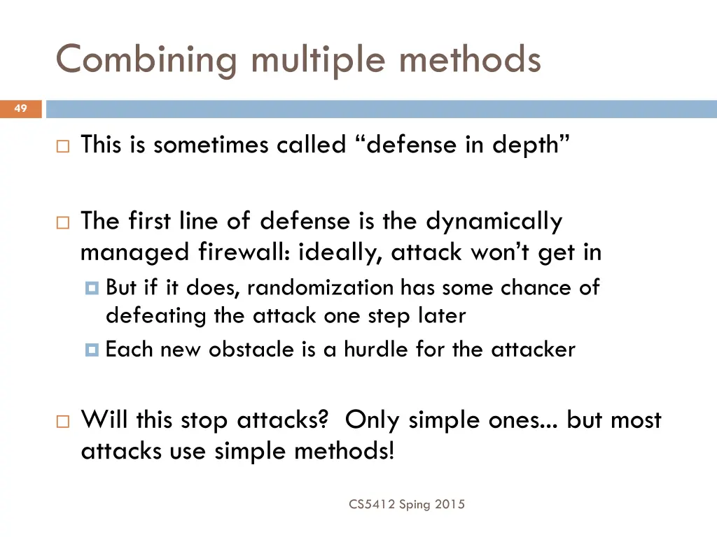 combining multiple methods