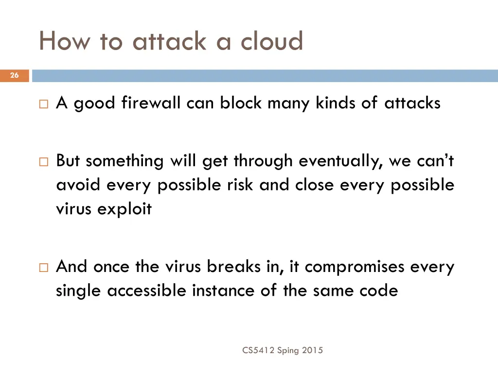 how to attack a cloud