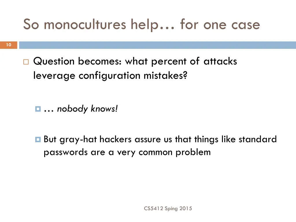 so monocultures help for one case