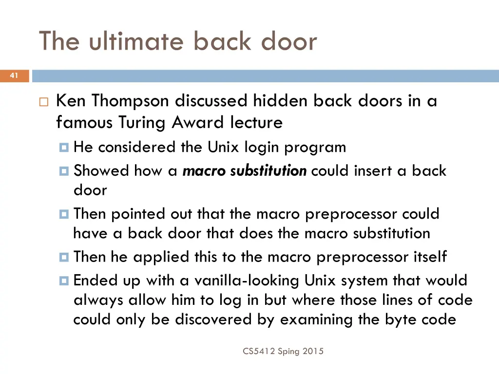 the ultimate back door 2