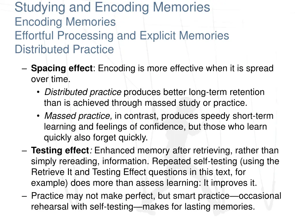 studying and encoding memories encoding memories 8