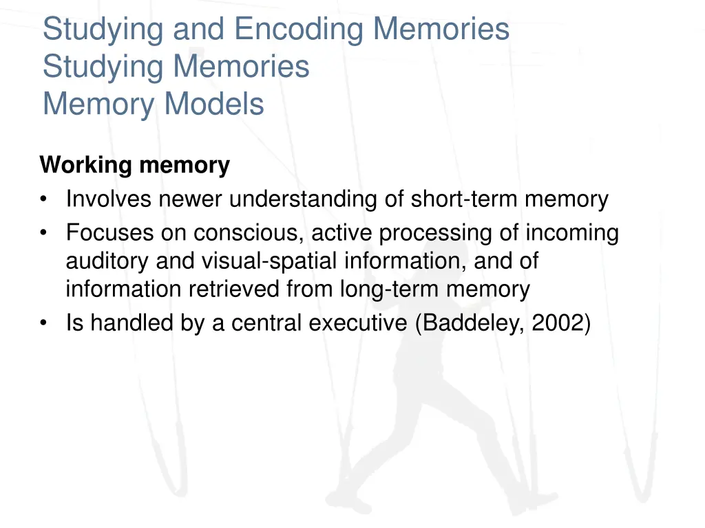 studying and encoding memories studying memories