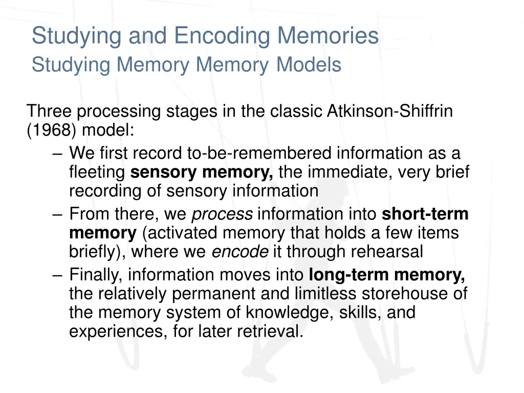 studying and encoding memories studying memory 3