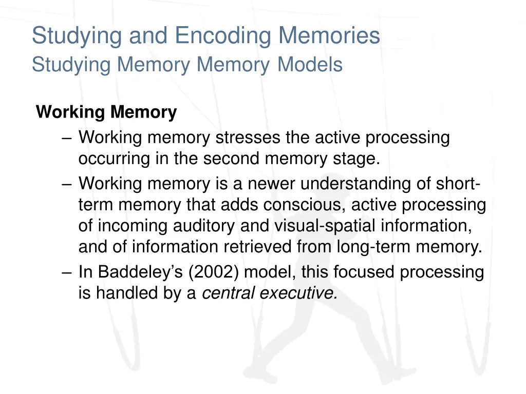 studying and encoding memories studying memory 4