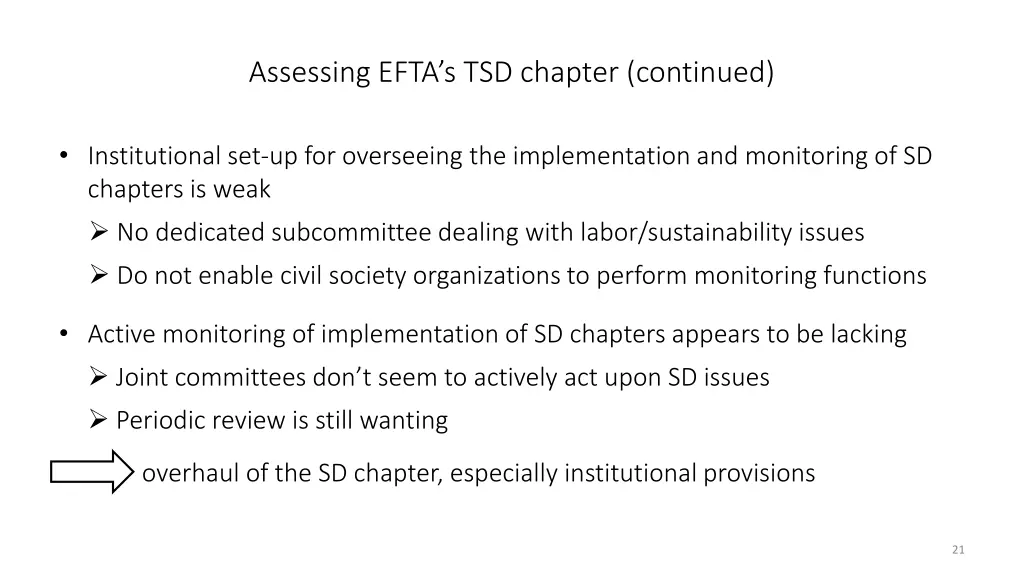 assessing efta s tsd chapter continued