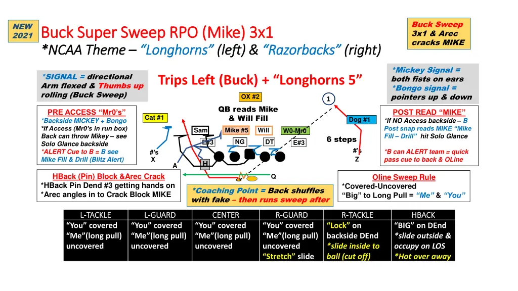 buck sweep 3x1 arec cracks mike