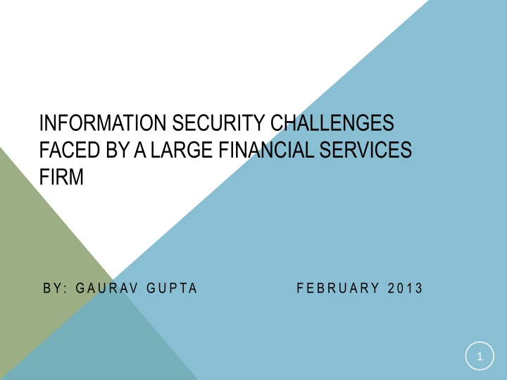 information security challenges faced by a large