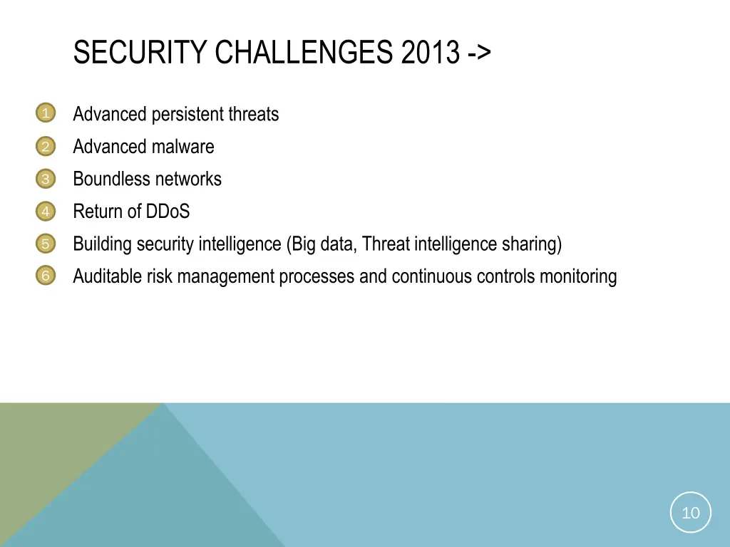 security challenges 2013