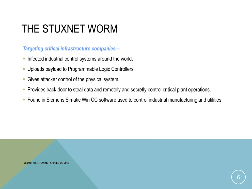 the stuxnet worm