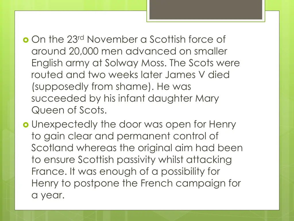 on the 23 rd november a scottish force of around