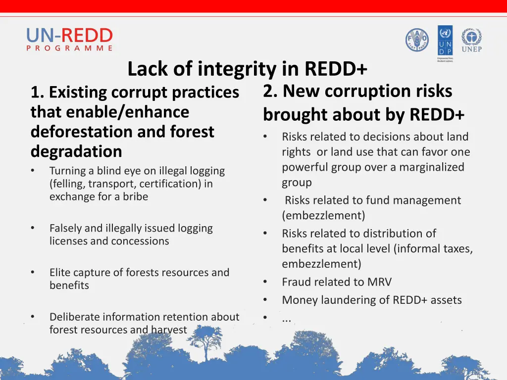 lack of integrity in redd 1