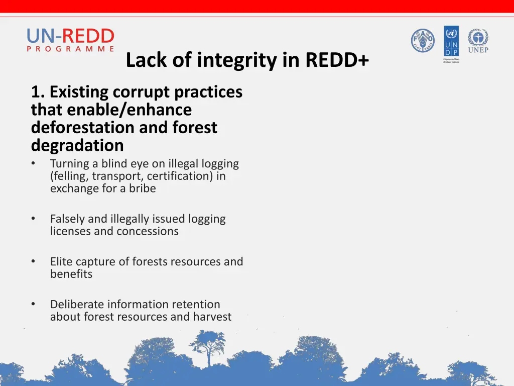 lack of integrity in redd