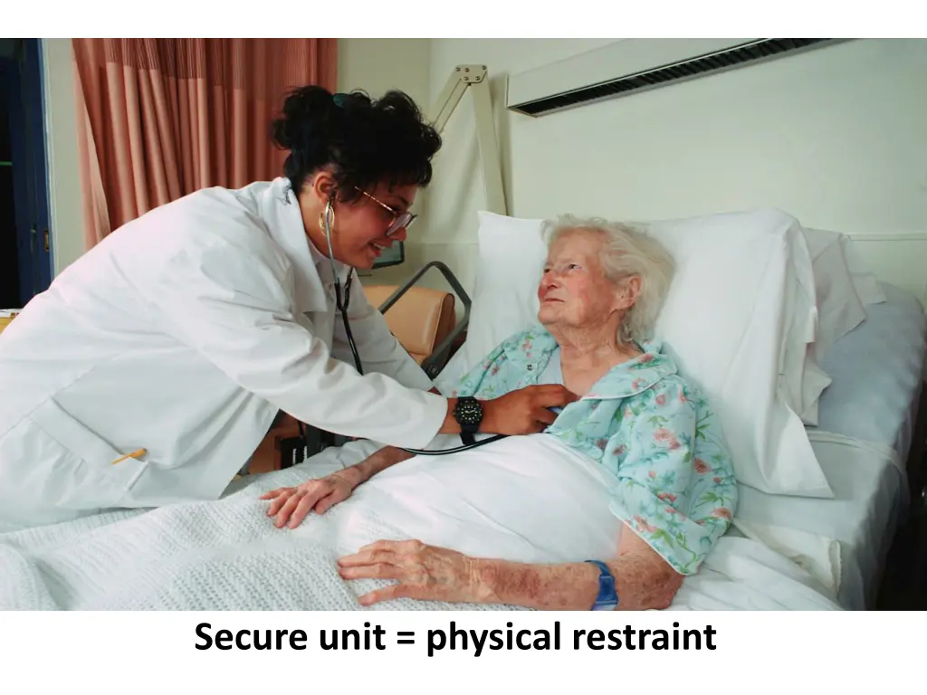 secure unit physical restraint