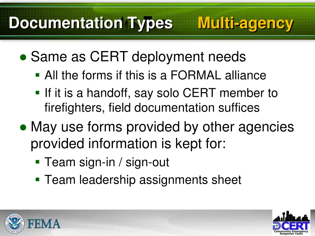 documentation types