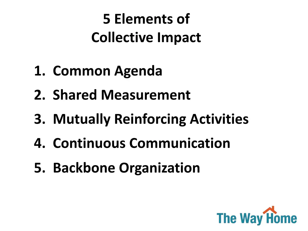 5 elements of collective impact