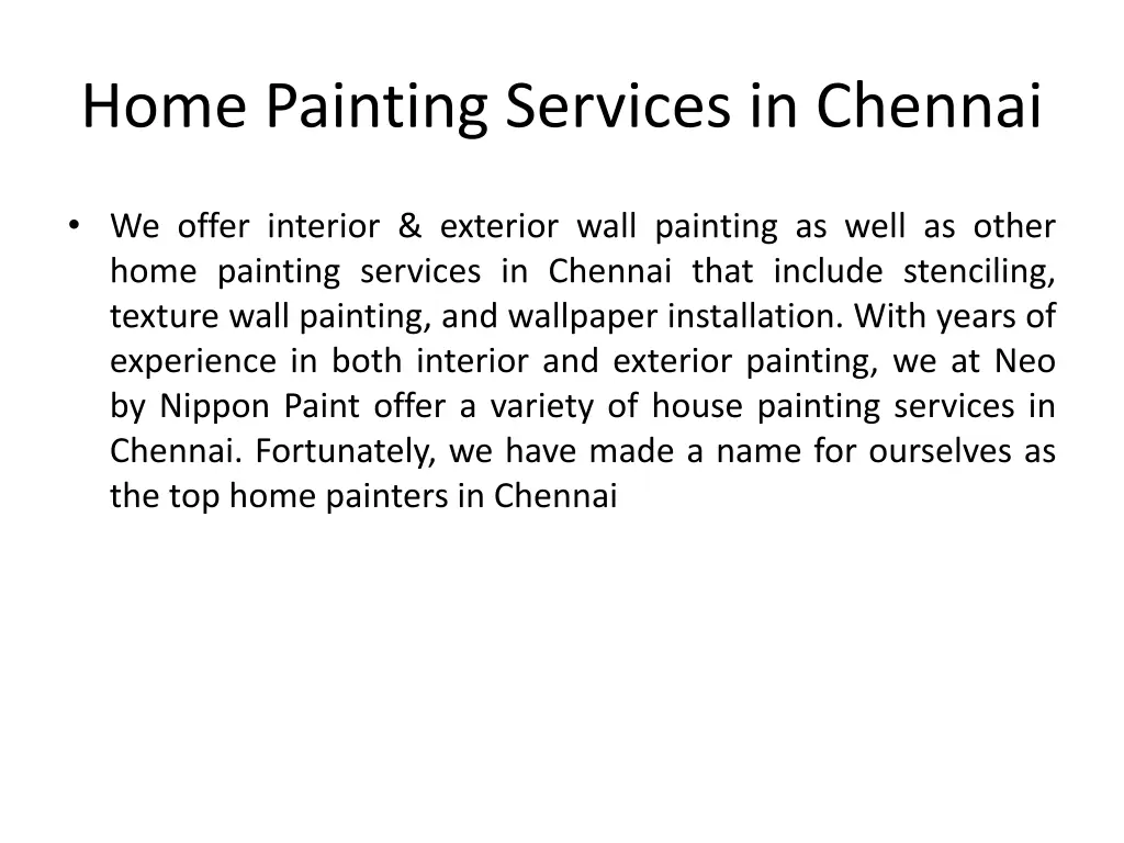 home painting services in chennai 1