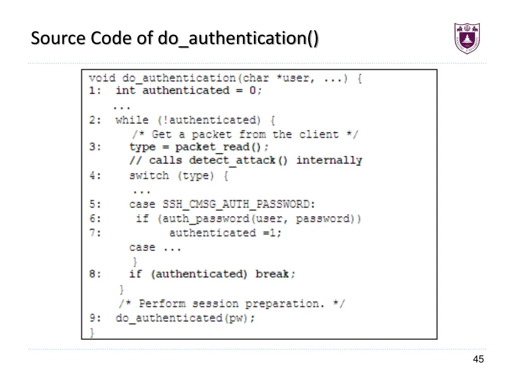 source code of do authentication