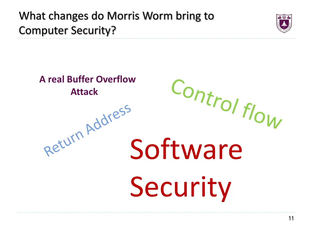 what changes do morris worm bring to computer