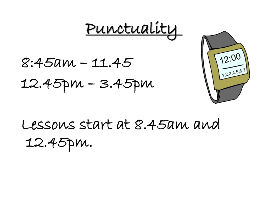 punctuality punctuality