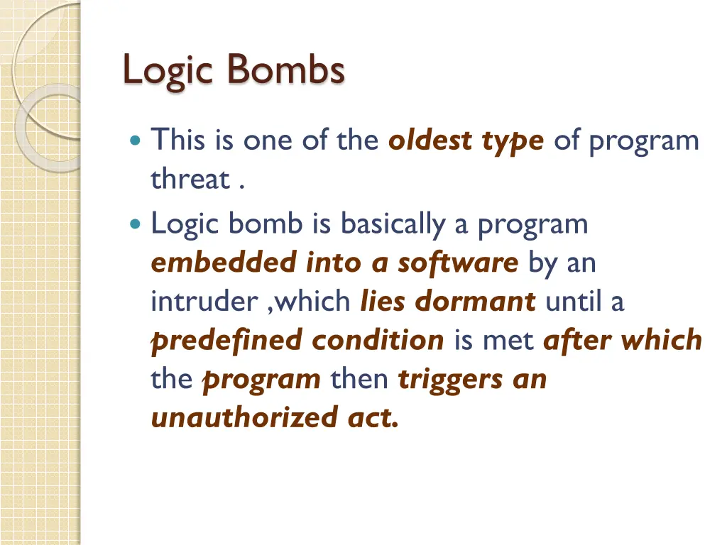 logic bombs