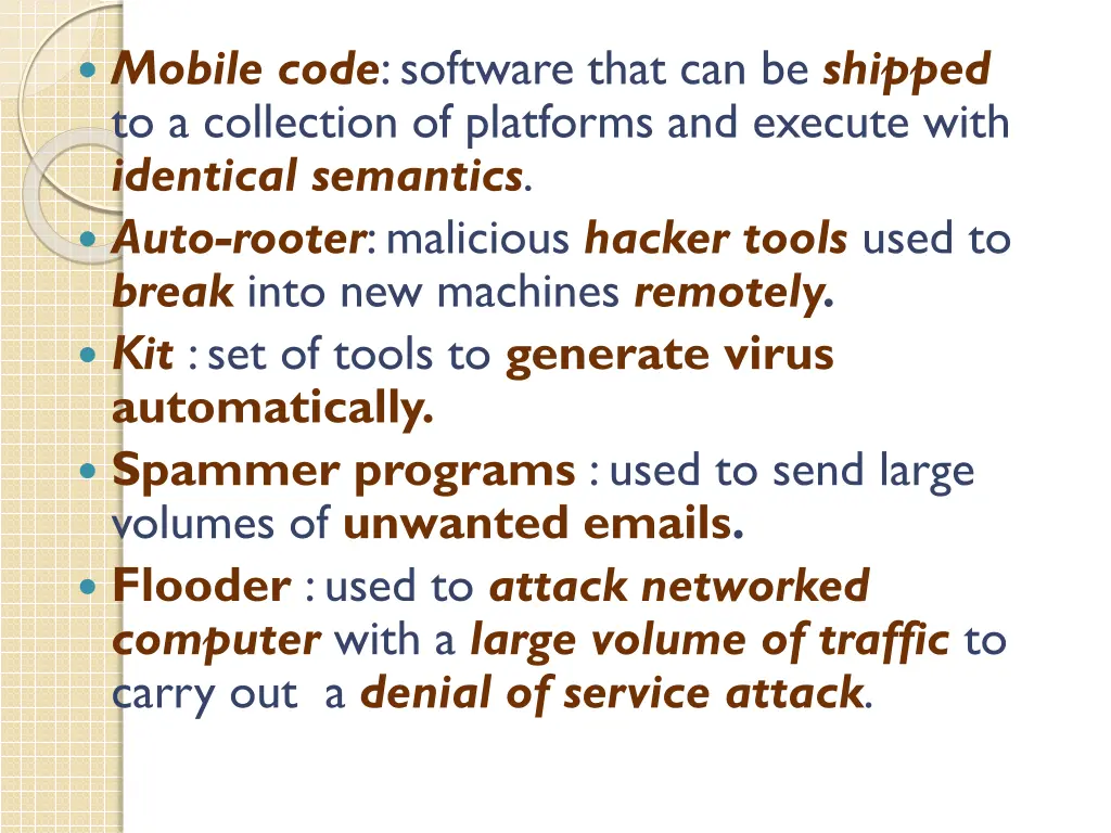 mobile code software that can be shipped