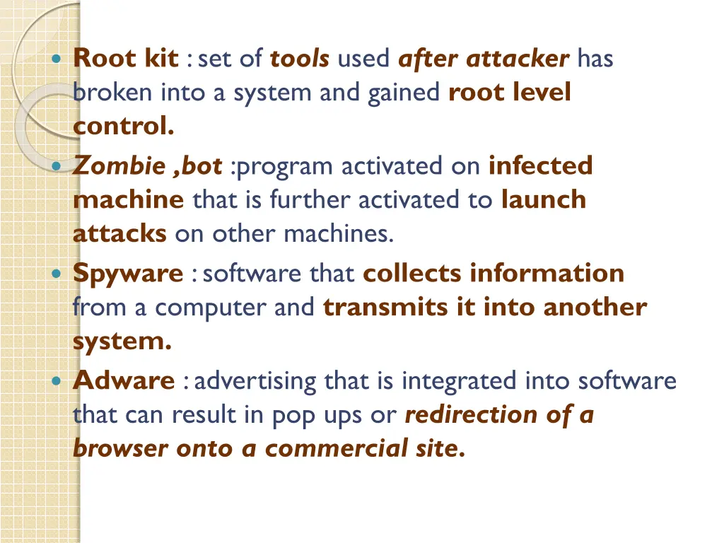 root kit set of tools used after attacker