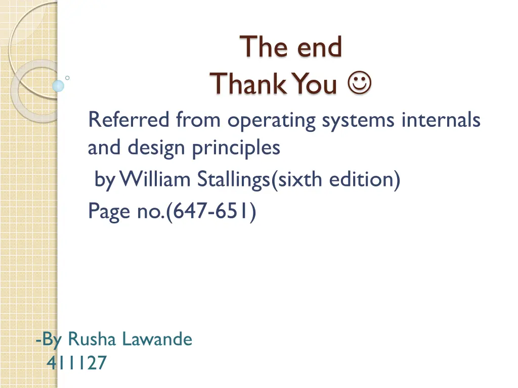 the end thank you