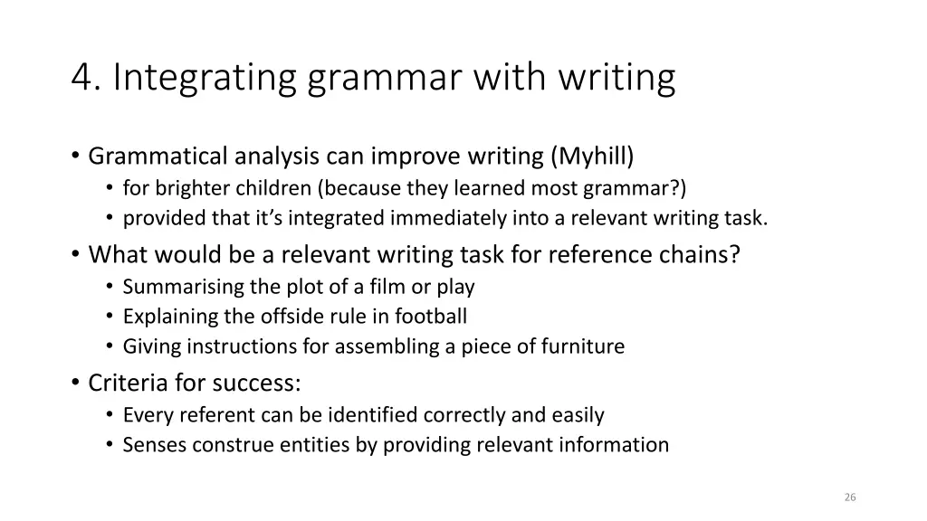 4 integrating grammar with writing