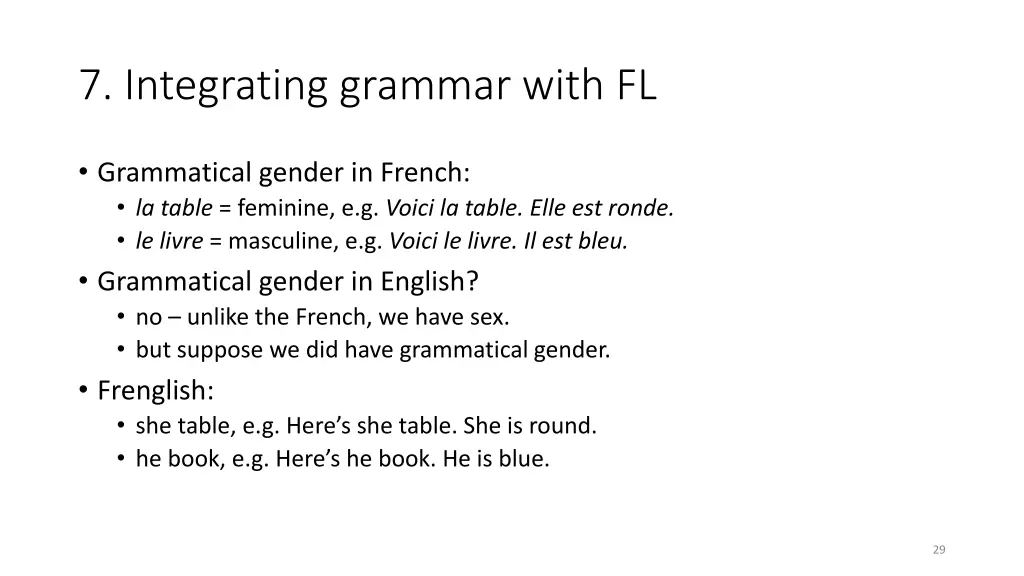 7 integrating grammar with fl