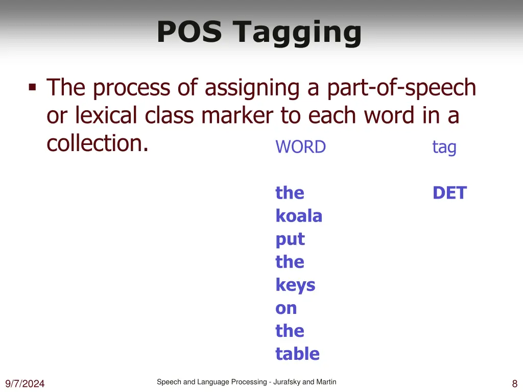 pos tagging 1