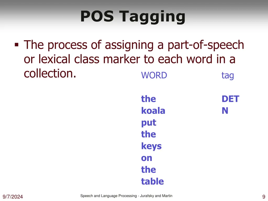 pos tagging 2