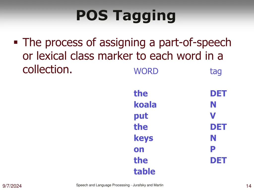 pos tagging 7