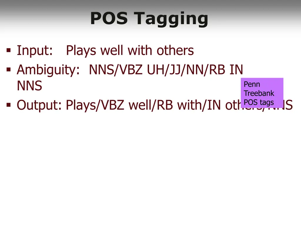 pos tagging 9