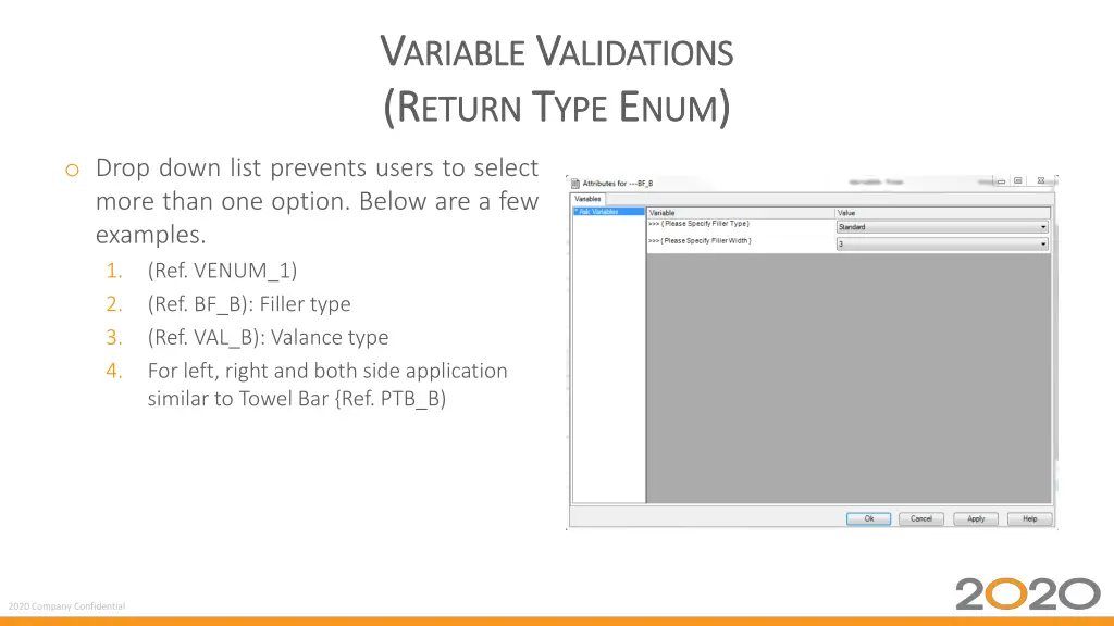 v v ariable ariable v v alidations r r eturn 6