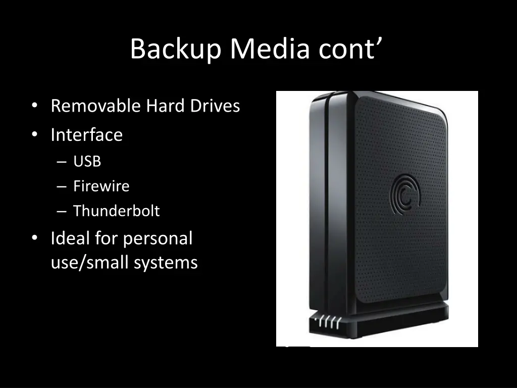 backup media cont