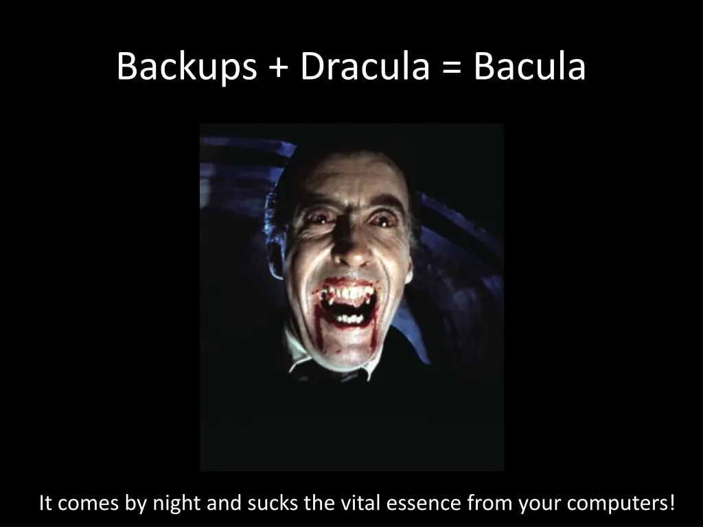 backups dracula bacula