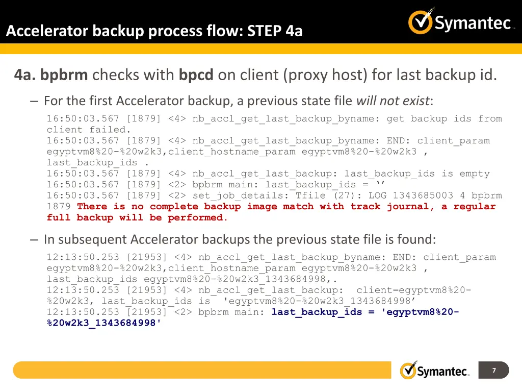 accelerator backup process flow step 4a