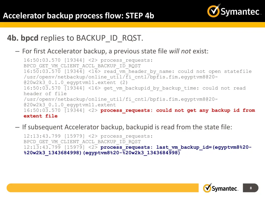 accelerator backup process flow step 4b