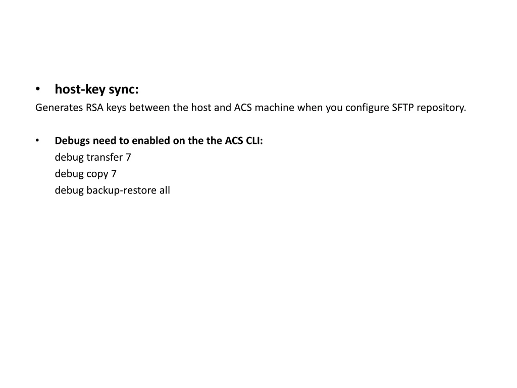 generates rsa keys between the host