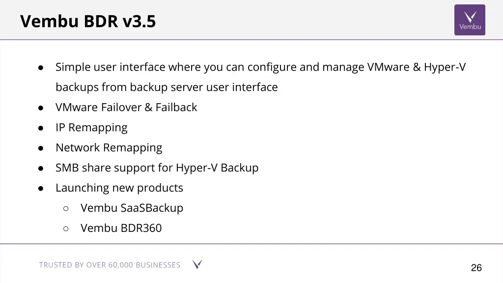 simple user interface where you can configure