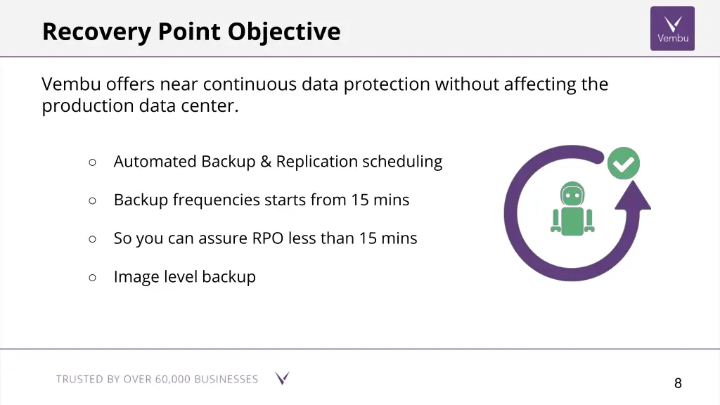 vembu offers near continuous data protection