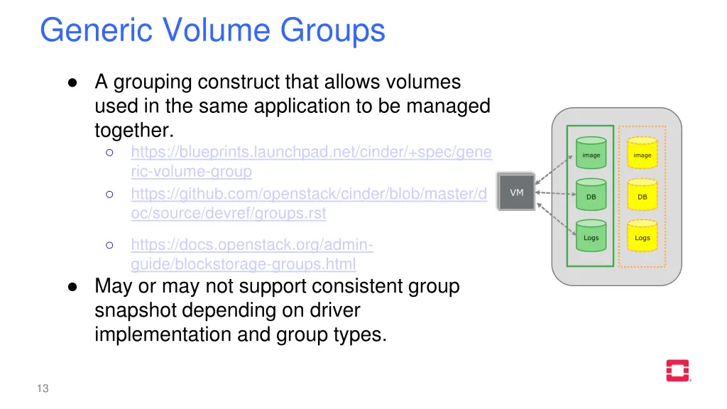 generic volume groups