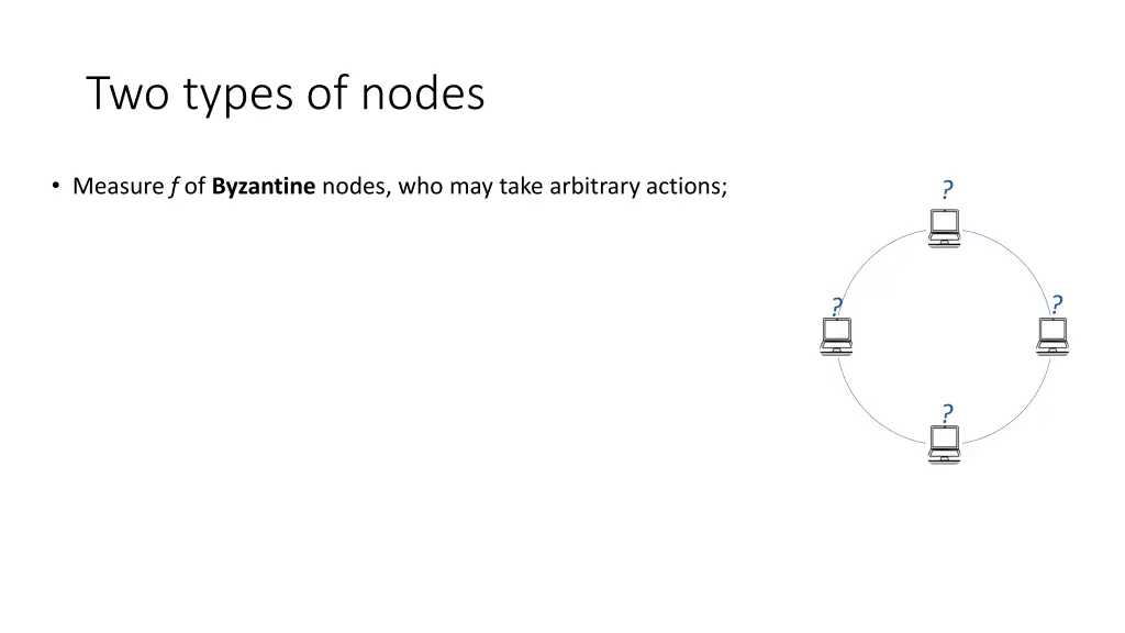 two types of nodes 1