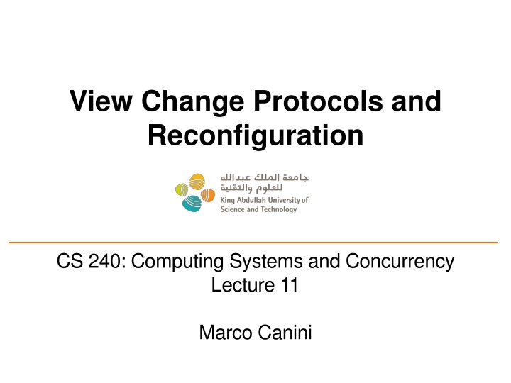 view change protocols and reconfiguration