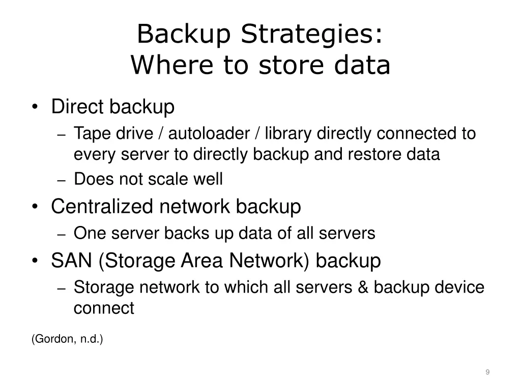 backup strategies where to store data