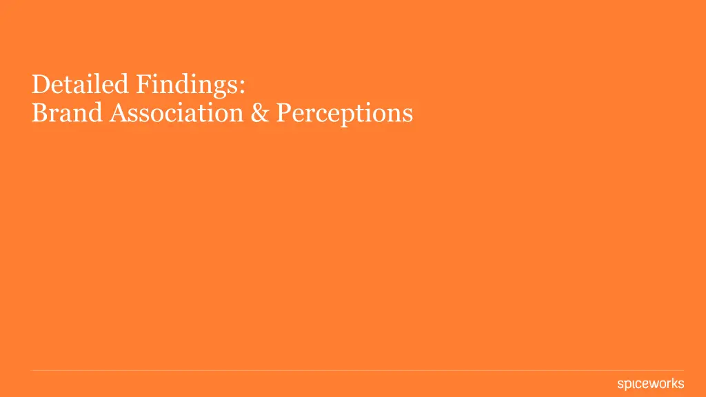 detailed findings brand association perceptions