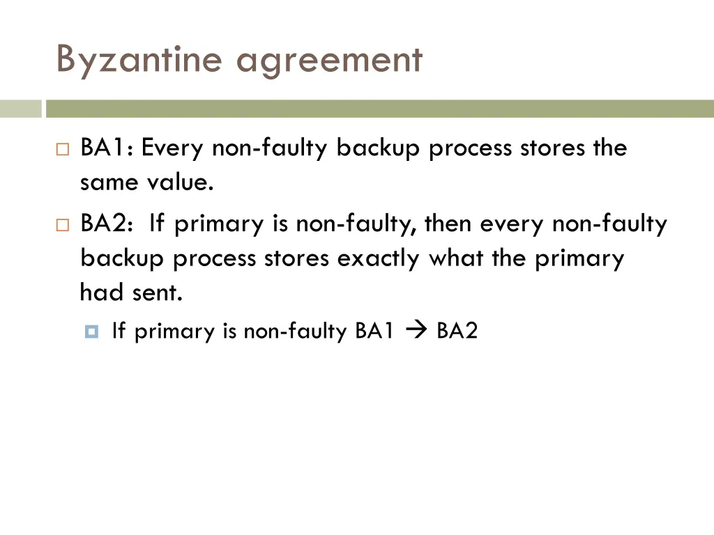 byzantine agreement