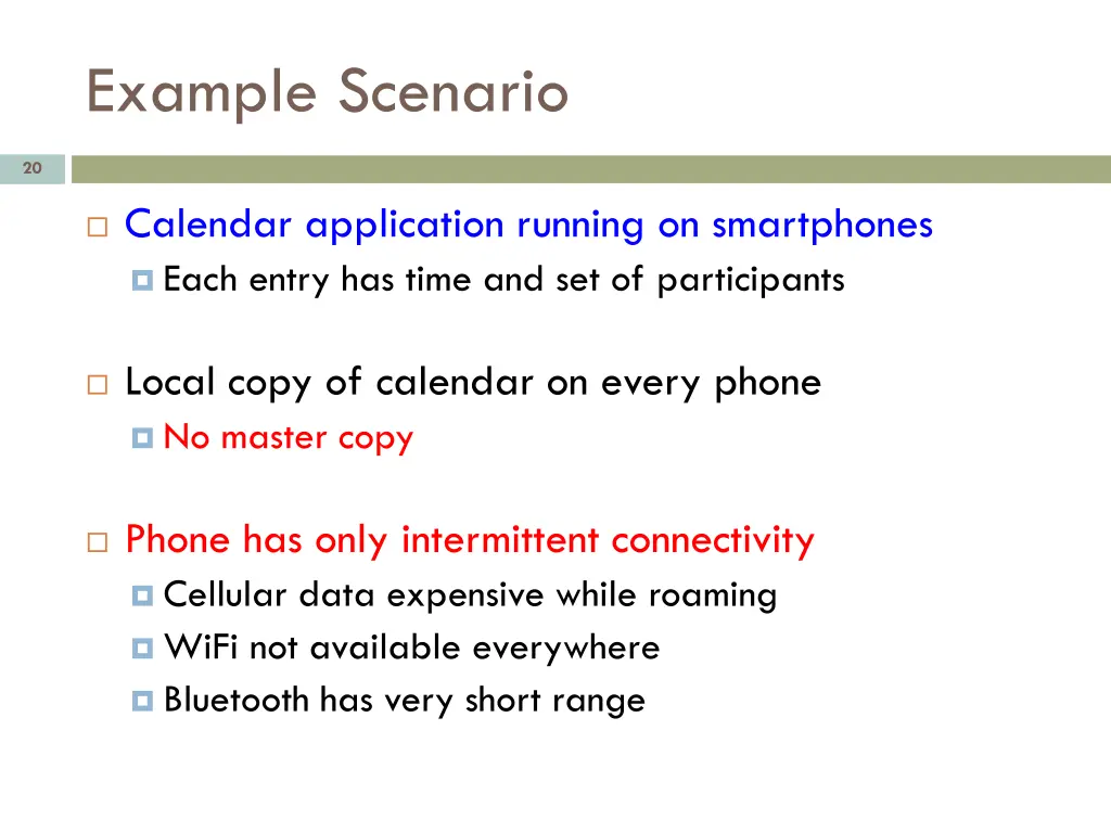 example scenario