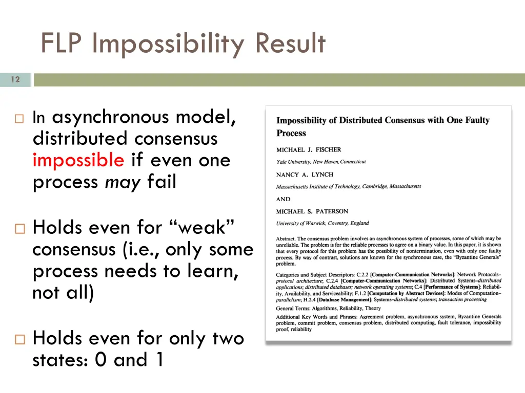 flp impossibility result