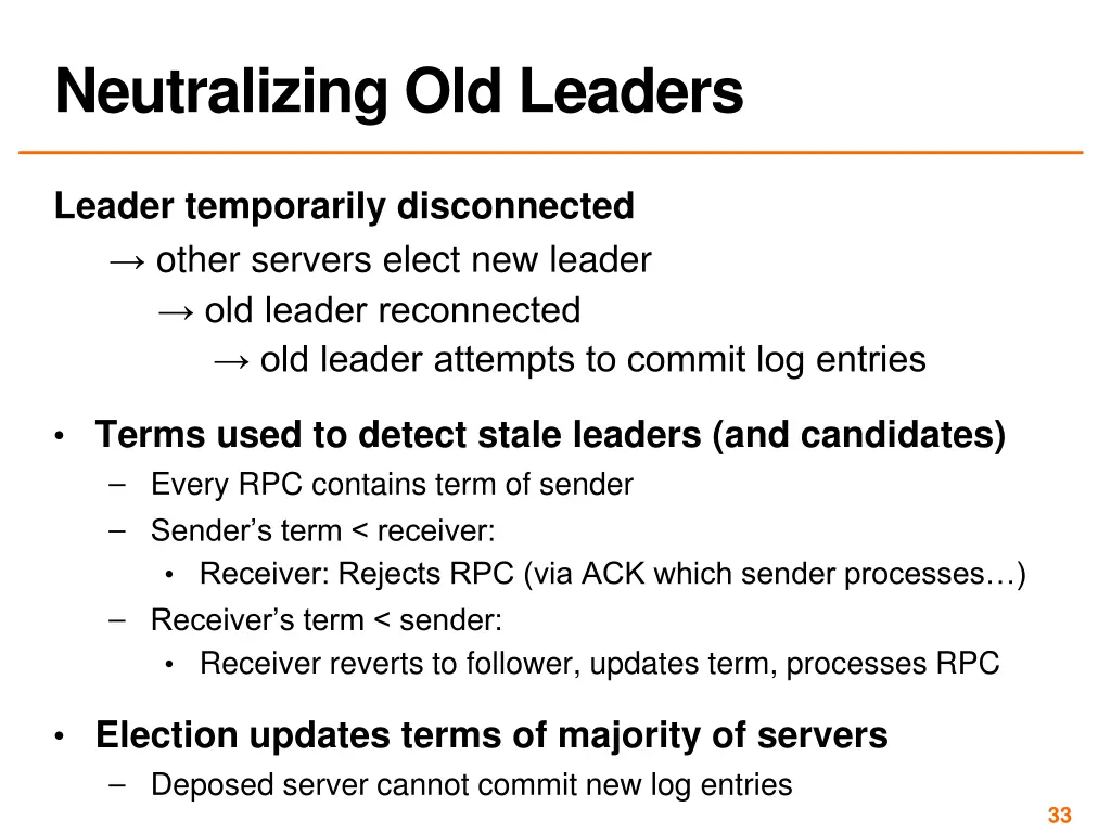 neutralizing old leaders